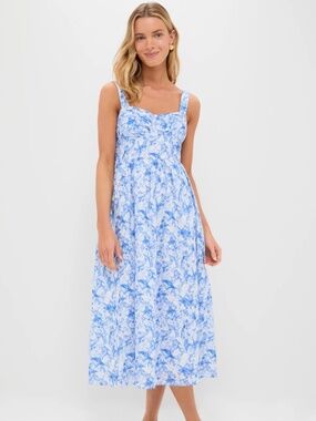 Tuckernuck | Dresses | Hyacinth House Aqua Blue Linen Azura Midi Dress M  Nwt | Poshmark